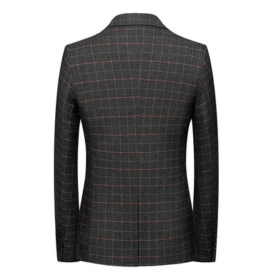 Gianni | Schwarzer Karo-Blazer