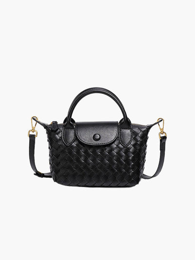 Gemma | Geflochtene Mini-Tasche aus Kunstleder