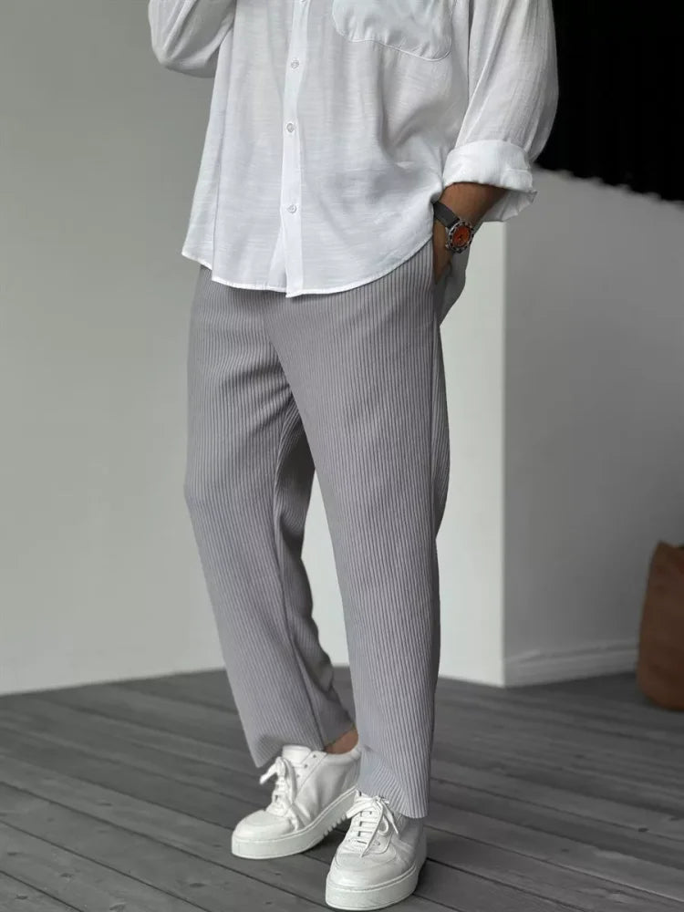 Don | Moderne Hose mit Rippstruktur